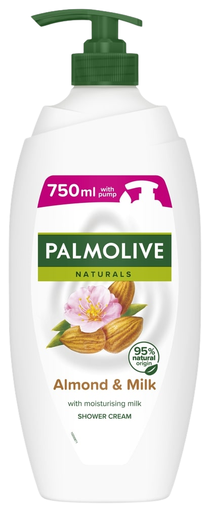 Palmolive Naturals Almond & Milk sprchový gel pro ženy pumpa 750 ml
