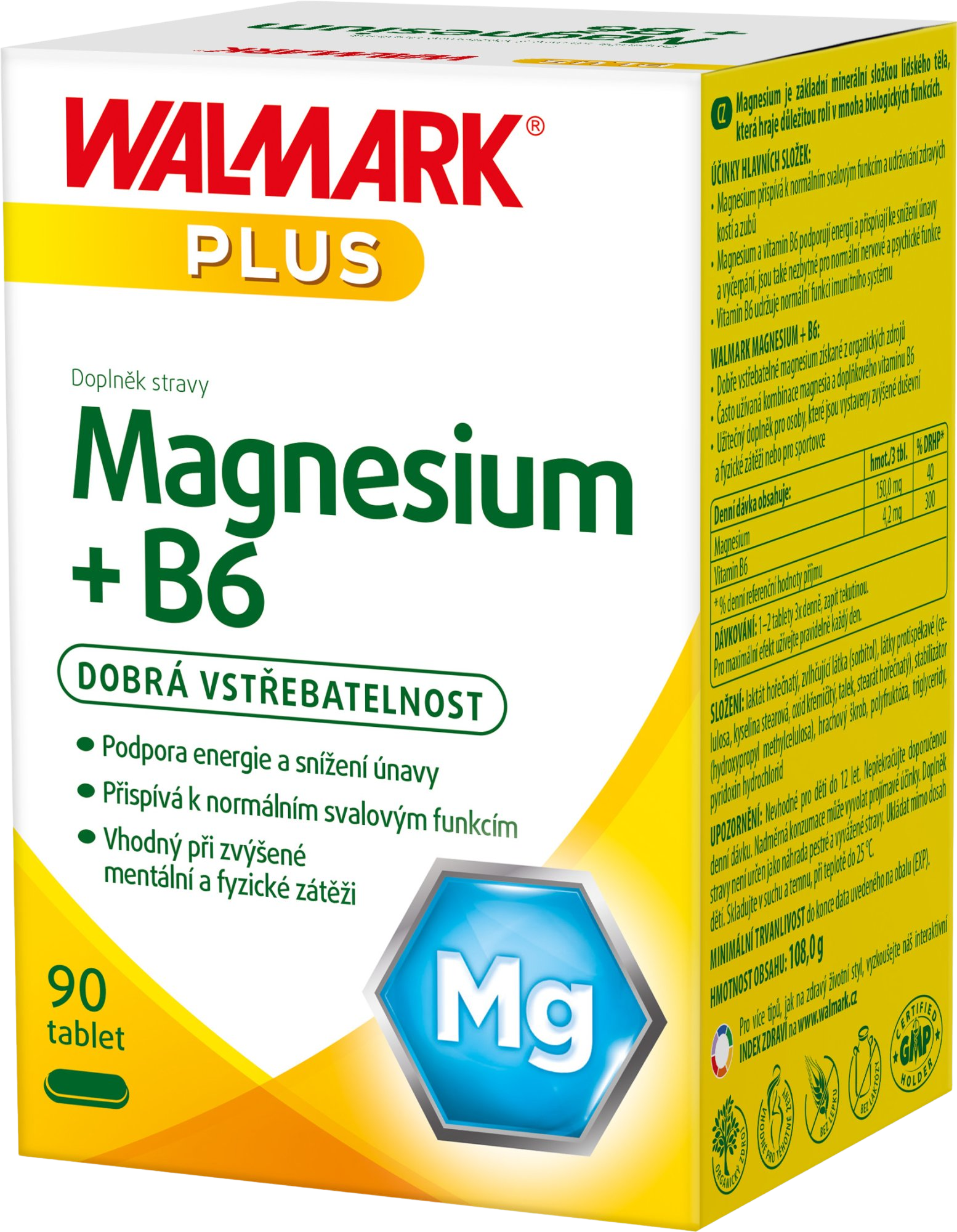 WALMARK Magnesium + B6 90 tablet