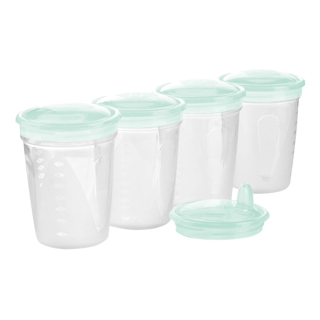 BABY ONO Kelímky pro úschovu pokrmů 4 ks