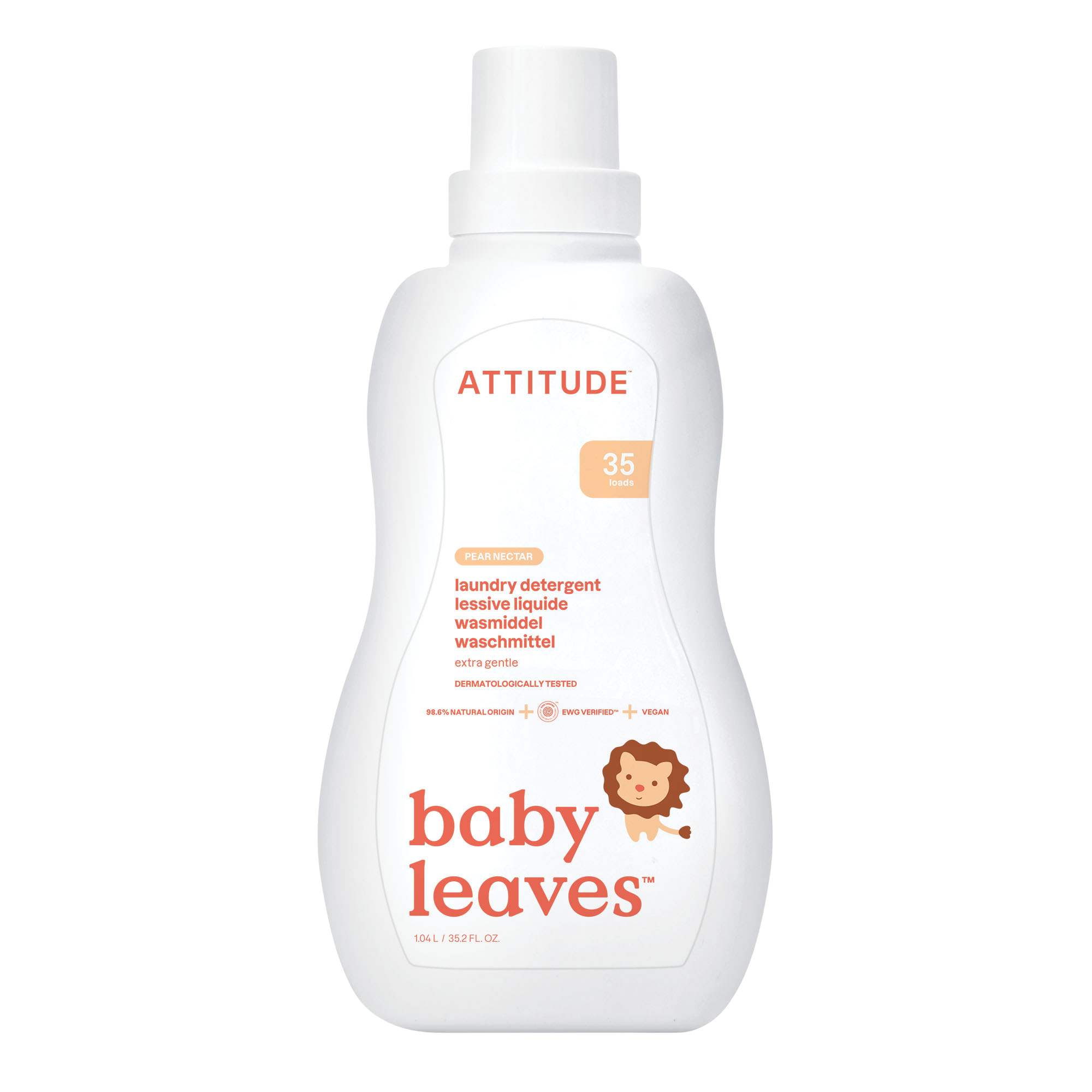 Attitude Prací gel pro děti s vůní hruškové šťávy 1.05 l
