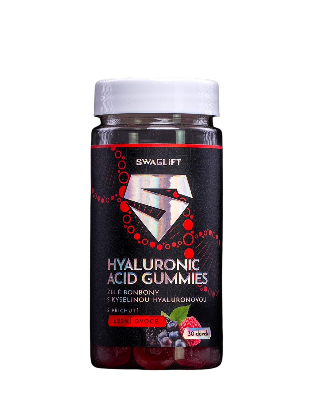 SWAGLIFT Hyaluronic acid gummies s příchutí lesního ovoce 60 ks