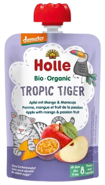HOLLE Bio pyré Tropic Tiger jablko mango maracuja 100 g