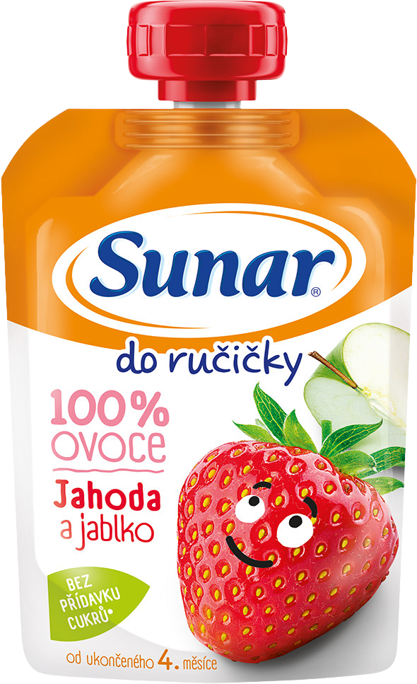 Sunar Do ručičky ovocná kapsička jahoda 4m+ 100 g