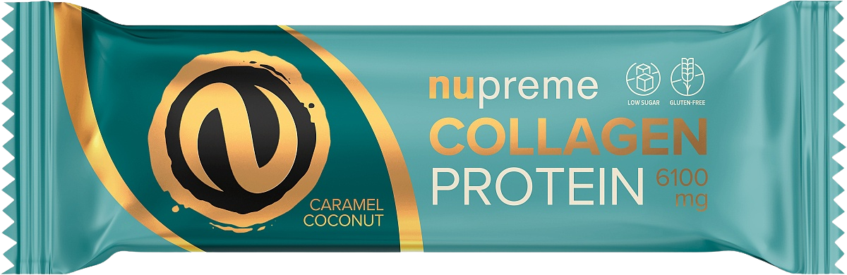 NUPREME Proteinová tyčinka s kolagenem - kokos/karamel 50 g