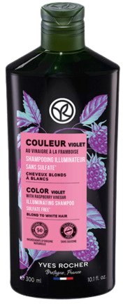 YVES ROCHER Šampon neutralizující žluté tóny s malinovým octem 300 ml