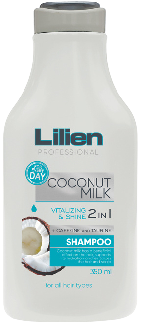 LILIEN Šampon všechny typy vlasů 2v1 Coconut Milk 350 ml