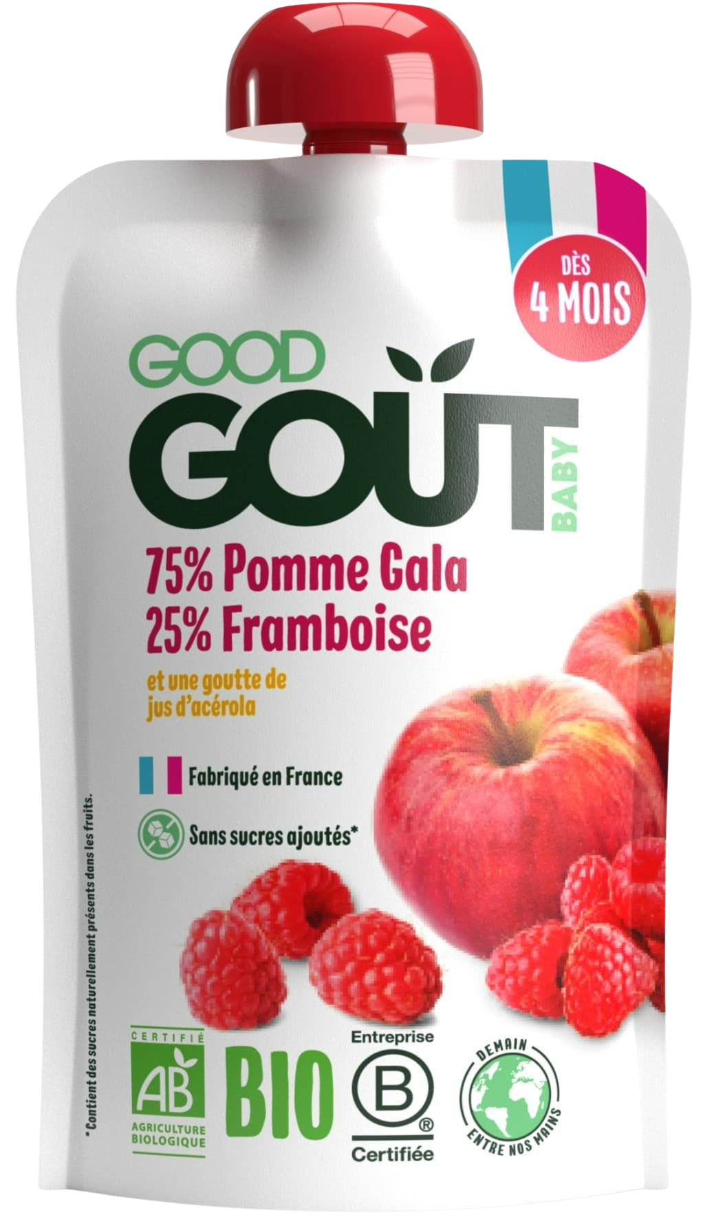 GOOD GOÛT BIO Jablko s malinou 120 g