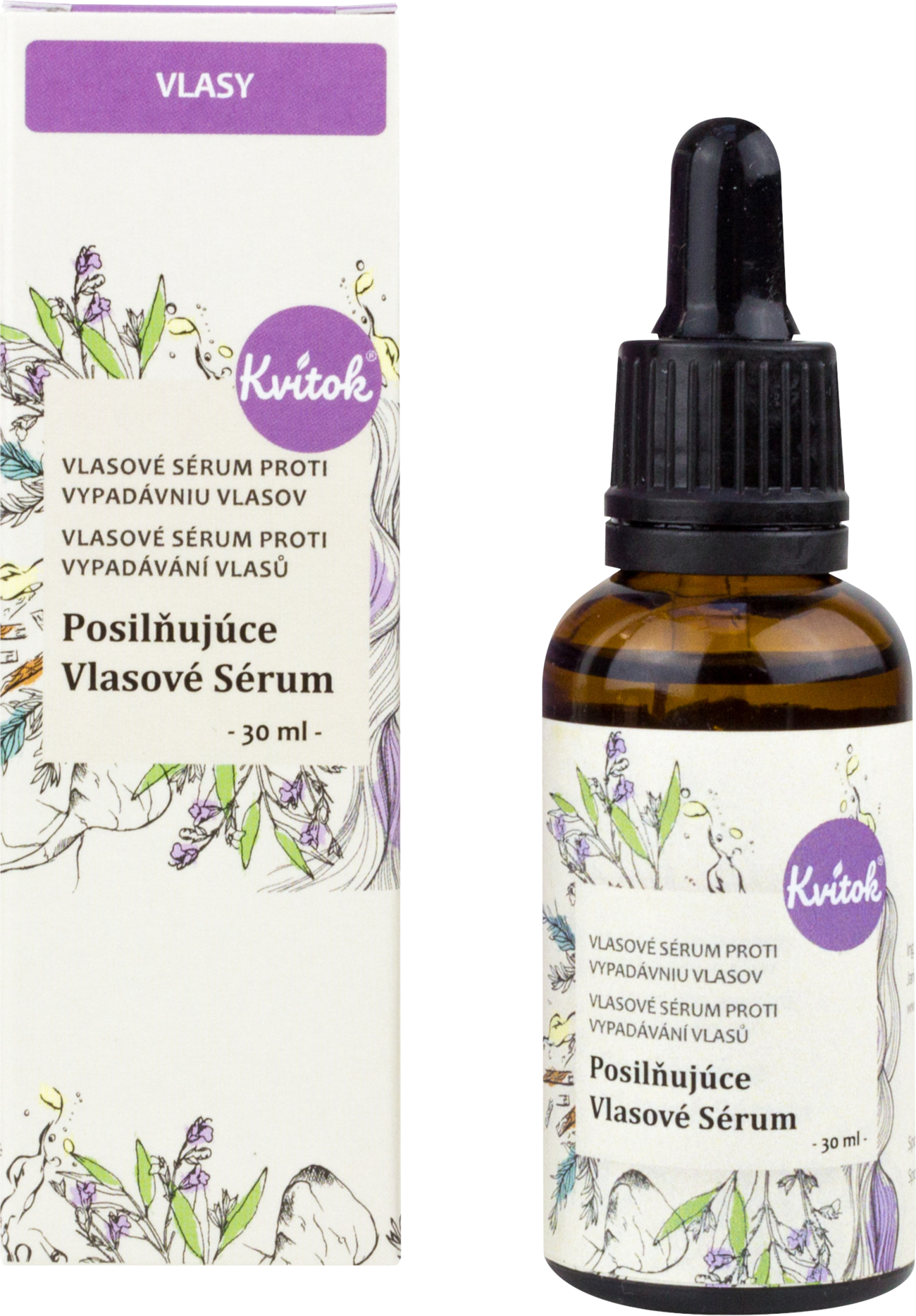 Kvitok Posilňující vlasové sérum (30 ml)