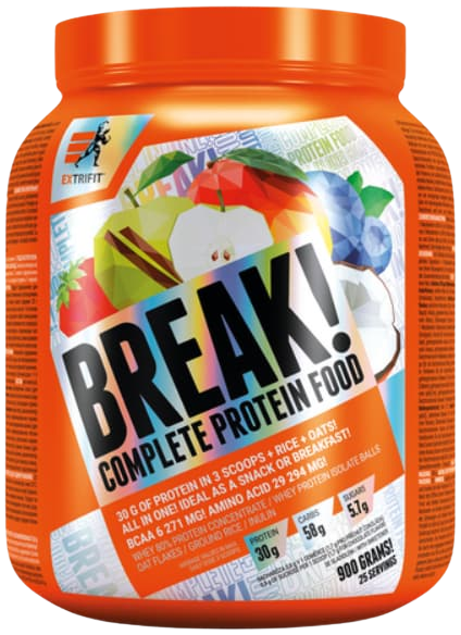 EXTRIFIT Protein Break! Food borůvka 900 g