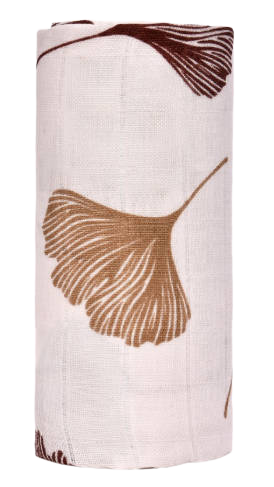 T-TOMI BIO Velká bambusová osuška, ginkgo, 120 x 120 cm