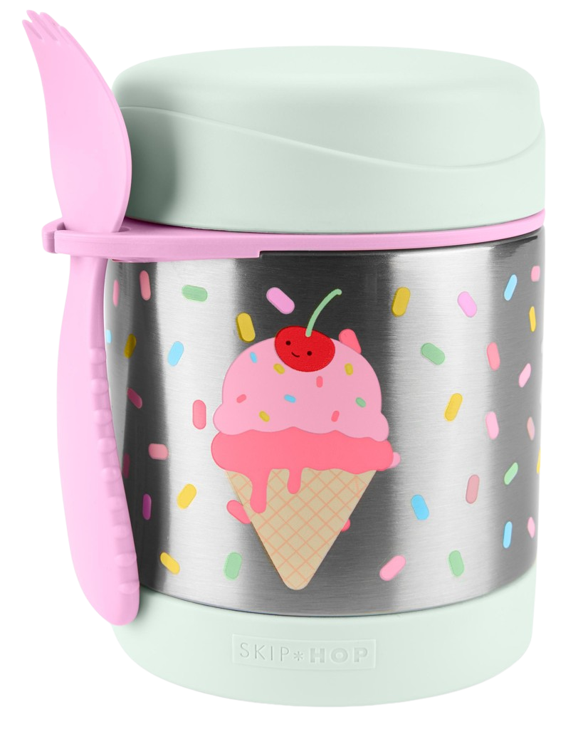 SKIP HOP Spark Style Termoska na jídlo se lžičkou/vidličkou Zmrzlina, 3r+ 325 ml