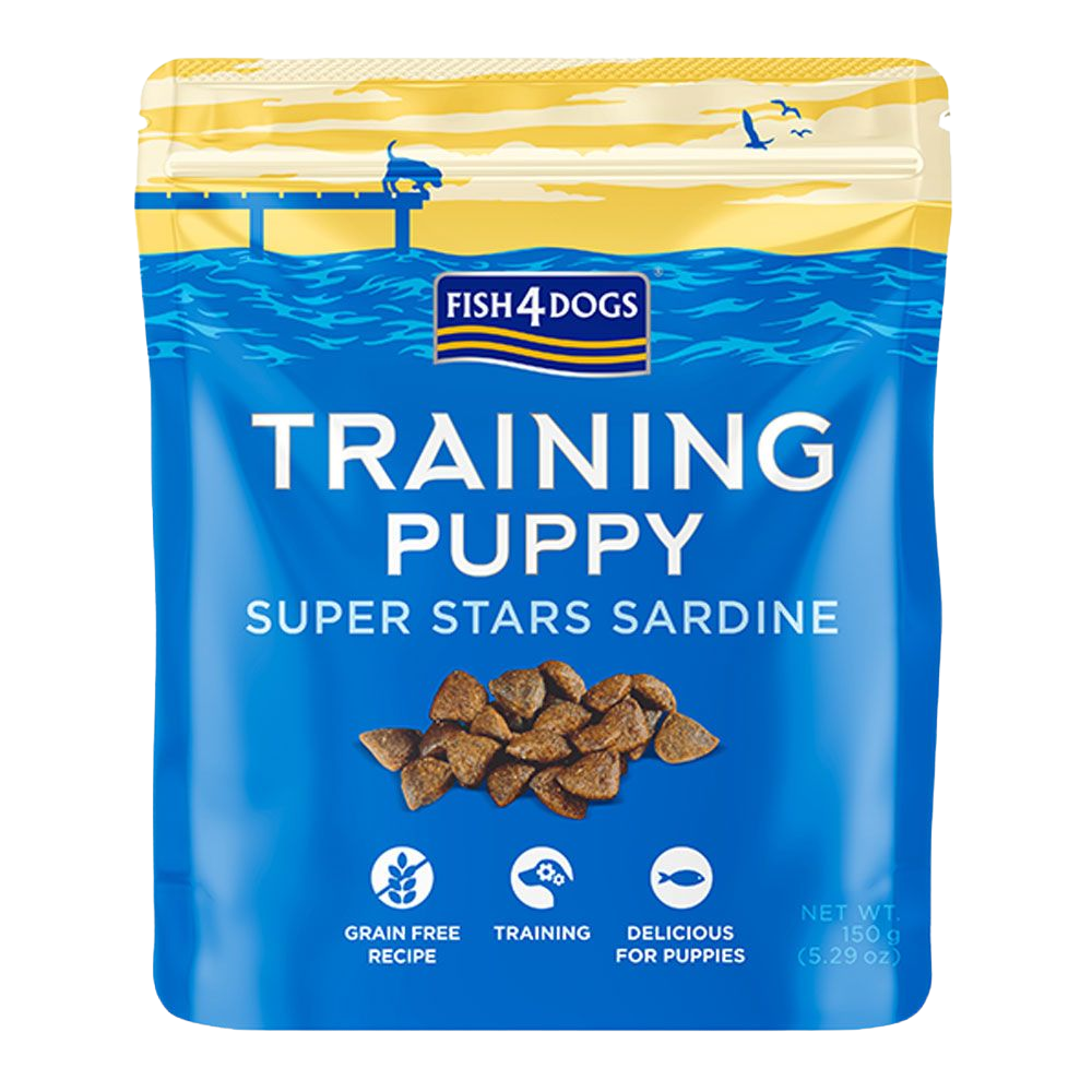 FISH4DOGS Training Puppy, Tréninkové pamlsky pro štenátka sardinka 150 g