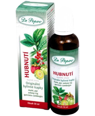 Dr.Popov Hubnutí bylinné kapky 50 ml
