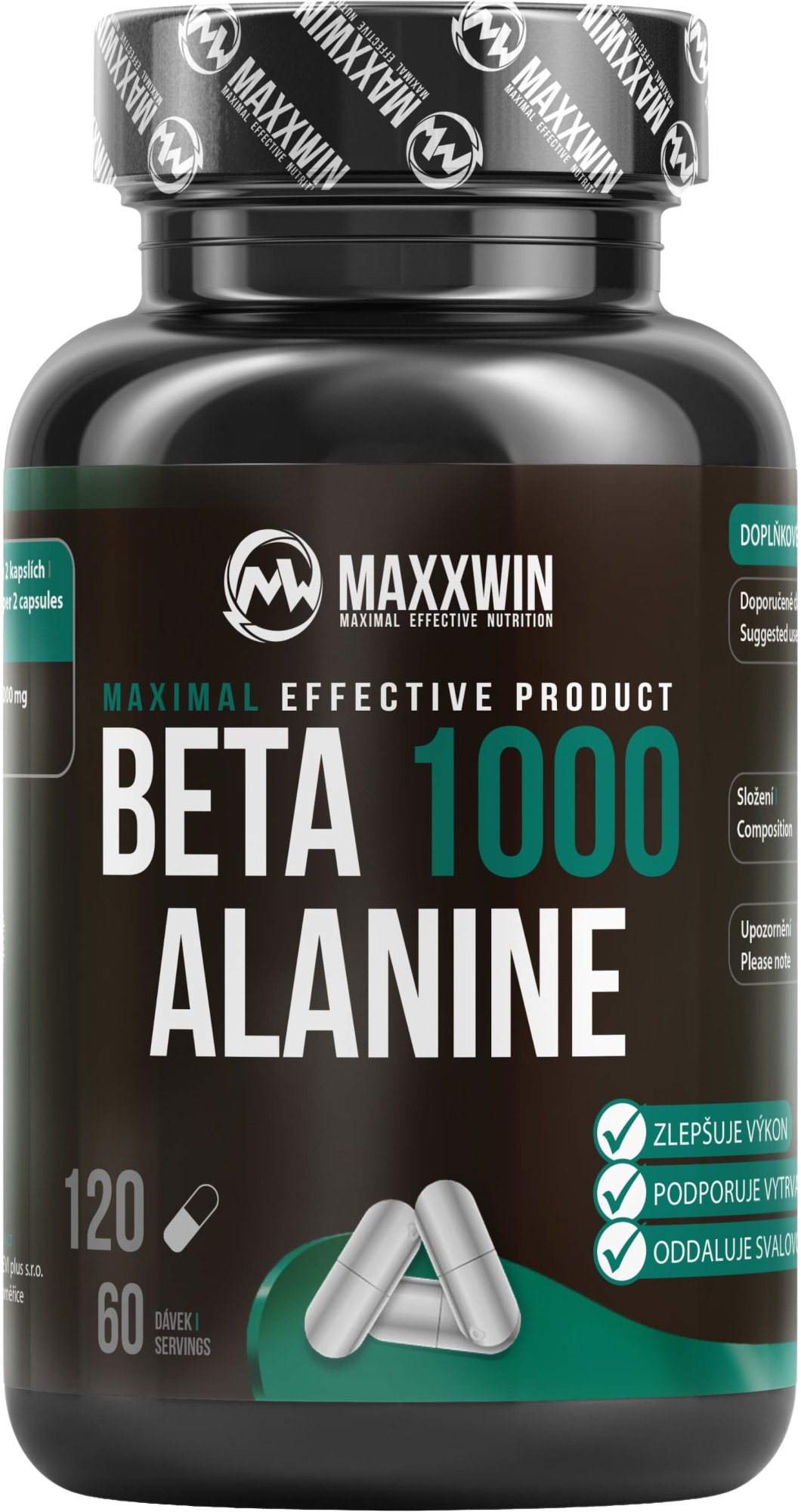 Maxxwin Beta alanine 1000, 120 kapslí