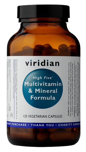 Levně VIRIDIAN High Five Multivitamin & Mineral Formula 120 kapslí