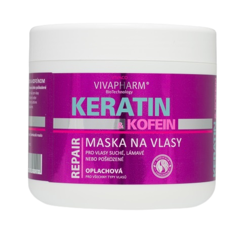 VivaPharm Keratinová vlasová maska 600 ml