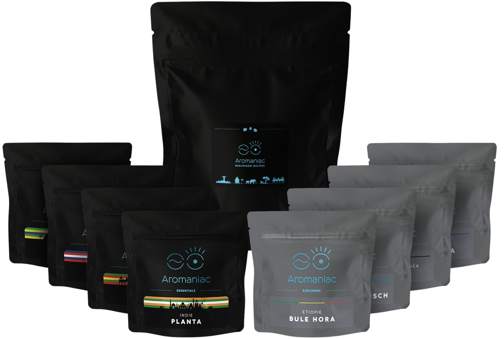 AROMANIAC Degustační balíček Aromaniac Pokušitel 8 x 50 g