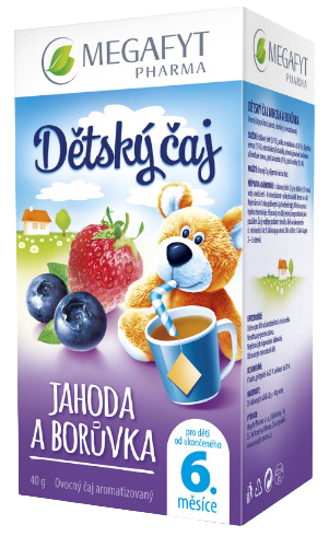 Megafyt Dětský čaj jahoda a borůvka 20 x 2 g