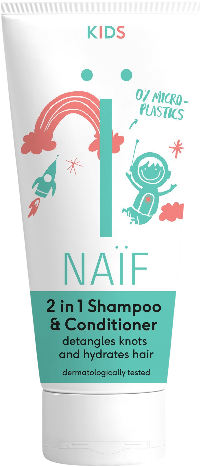 NAÏF Dětský šampon a kondicionér 2v1 pro snadné rozčesávání 200 ml