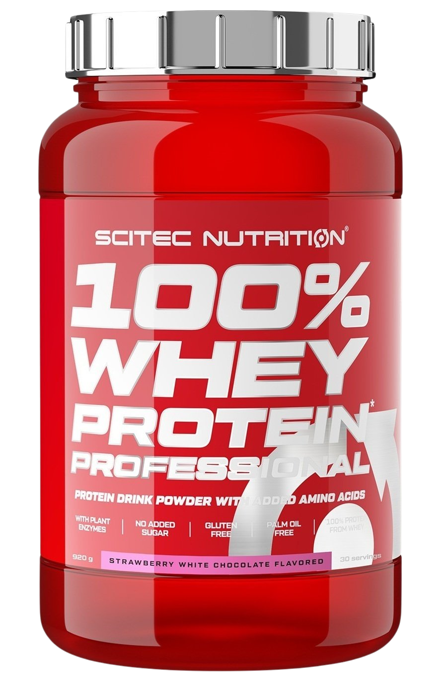 SCITEC NUTRITION 100% Whey Protein Professional jahoda/bílá čokoláda 920 g