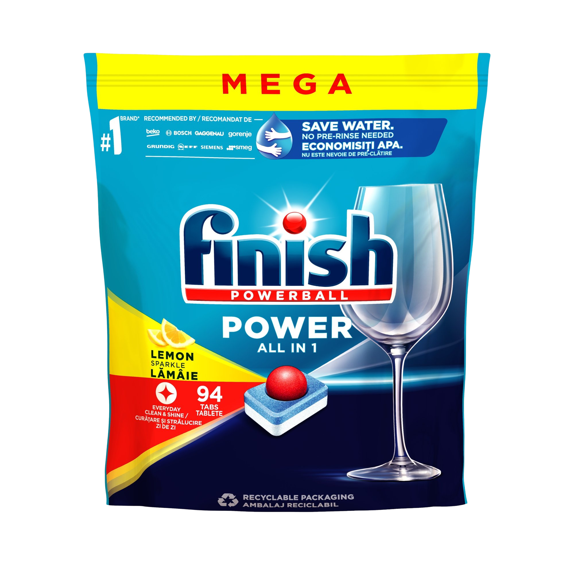 FINISH All-in-1 Max Lemon 94 ks