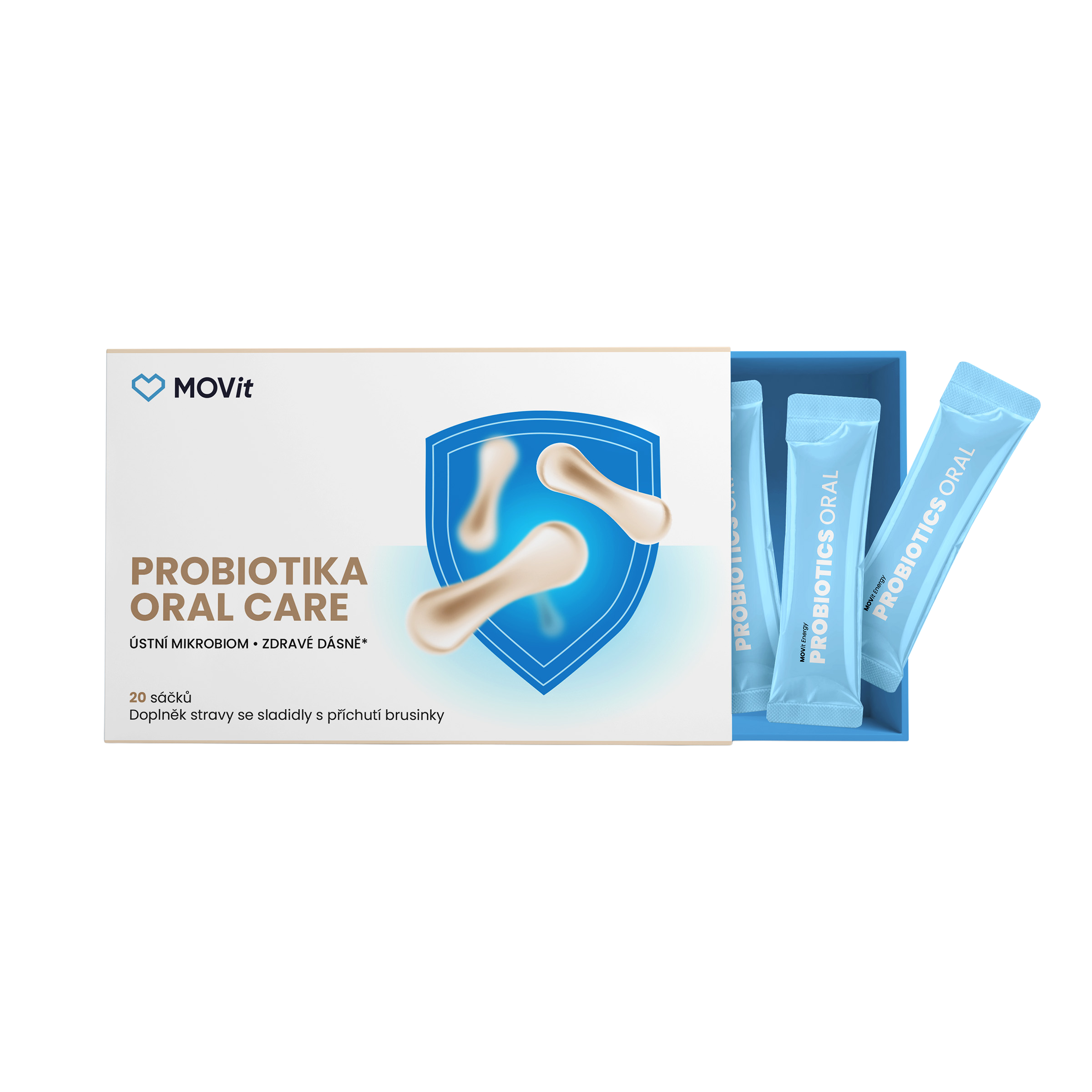 MOVIT ENERGY Probiotiká oral care 20 sáčkov