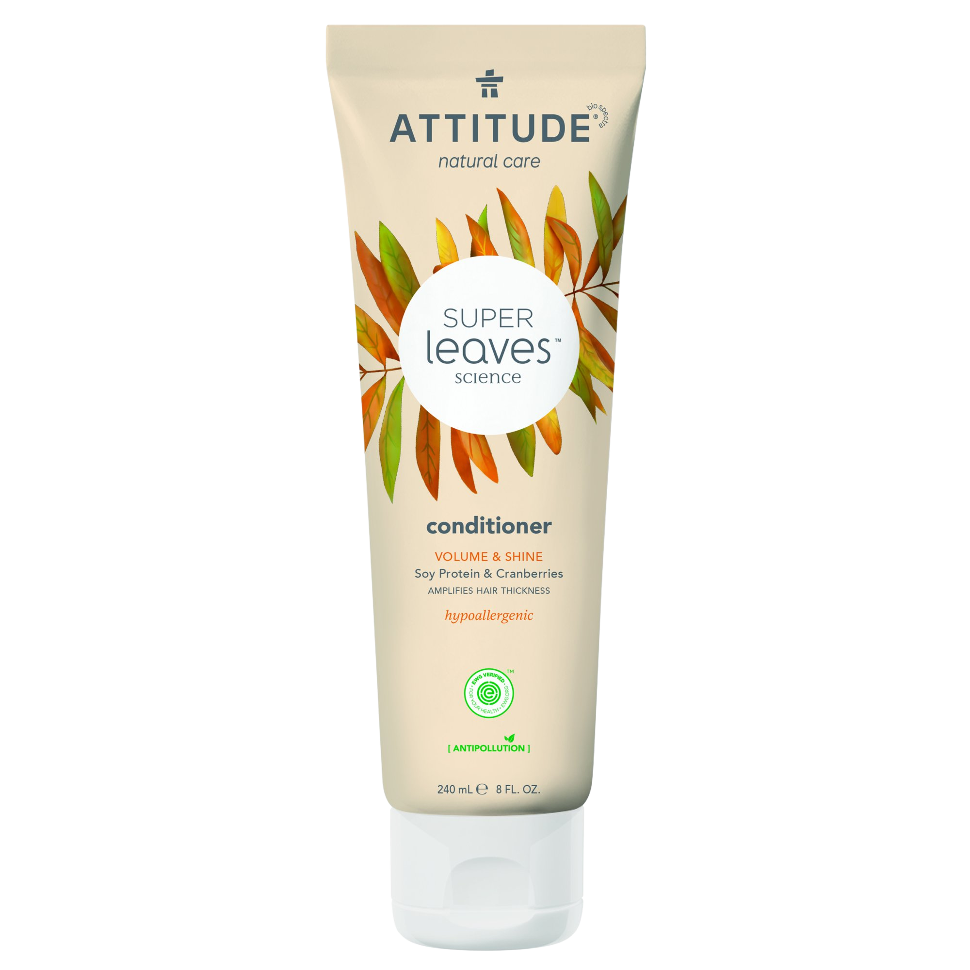 ATTITUDE Super leaves Přírodní kondicionér pro lesk a objem vlasů 240 ml