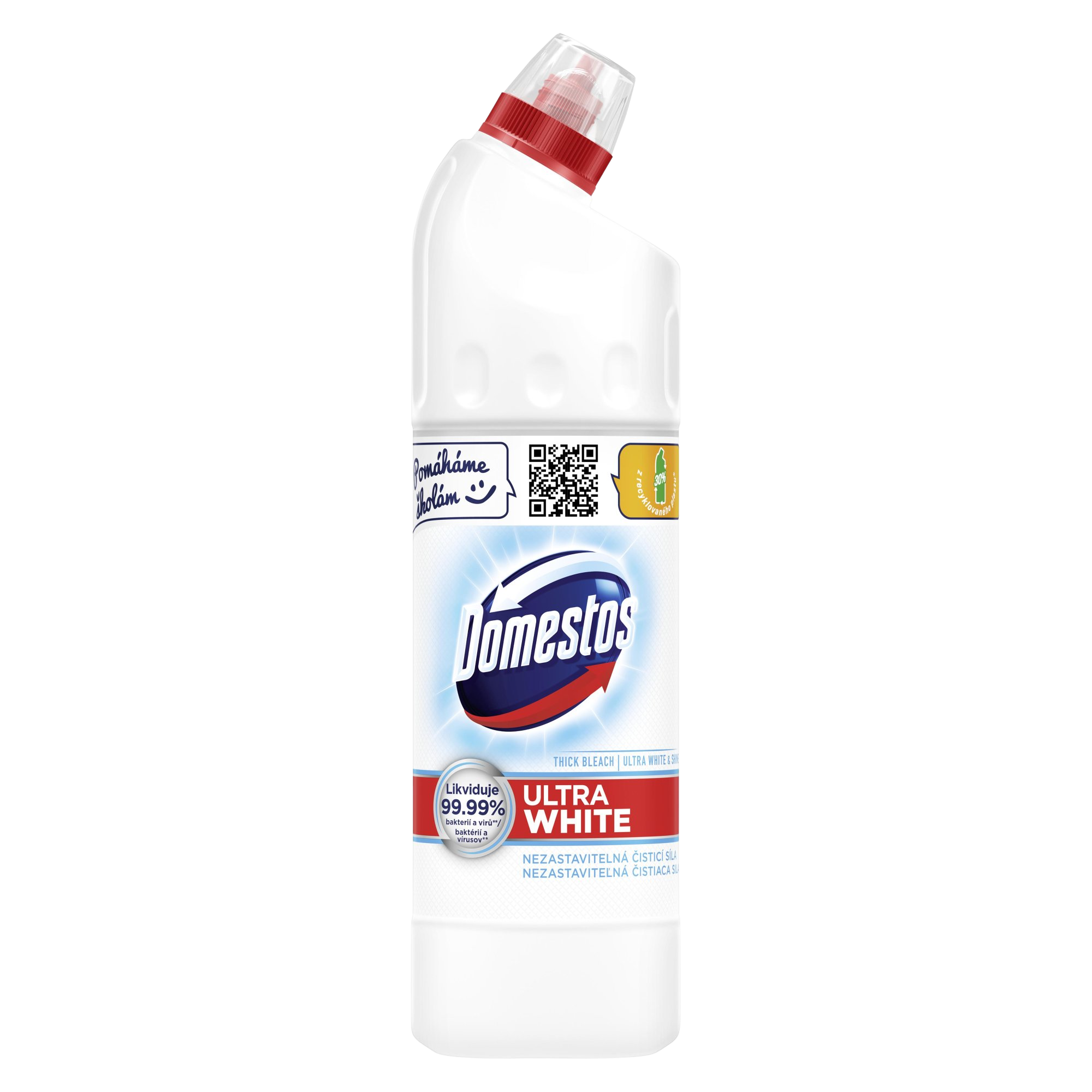 Domestos Ultra White & Shine Tekutý dezinfekční a čisticí přípravek 750 ml