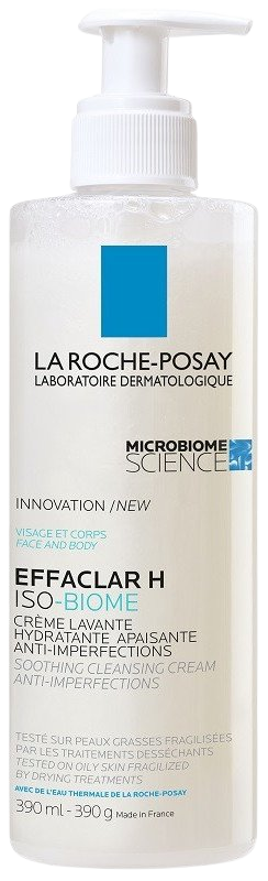 LA ROCHE-POSAY Effaclar H Iso-Biome Zklidňující čisticí krém proti nedokonalostem 390 ml