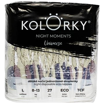 KOLORKY NIGHT MOMENTS Vesmír vel. L (8-13 kg) 27 ks