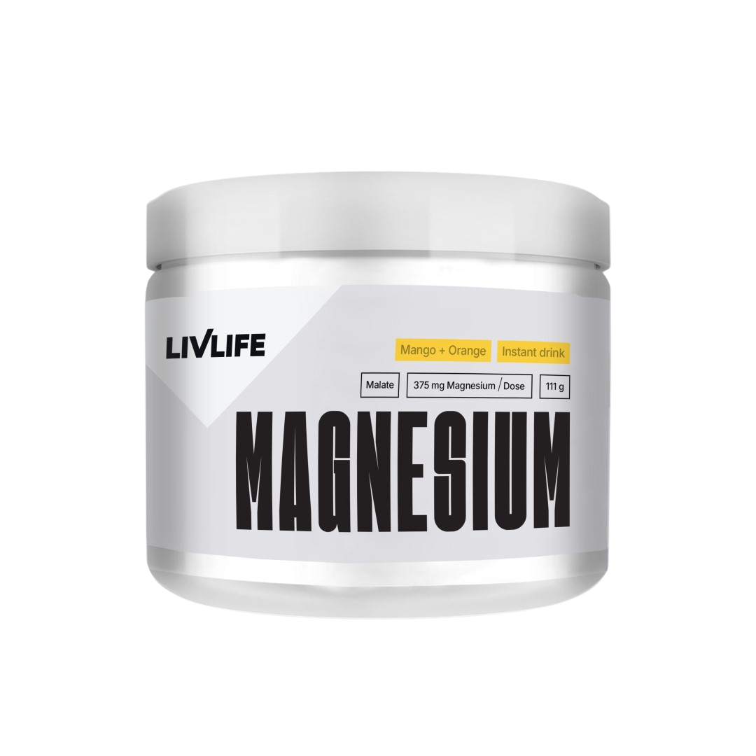 LIVLIFE Magnesium Malate mango a pomeranč 111g