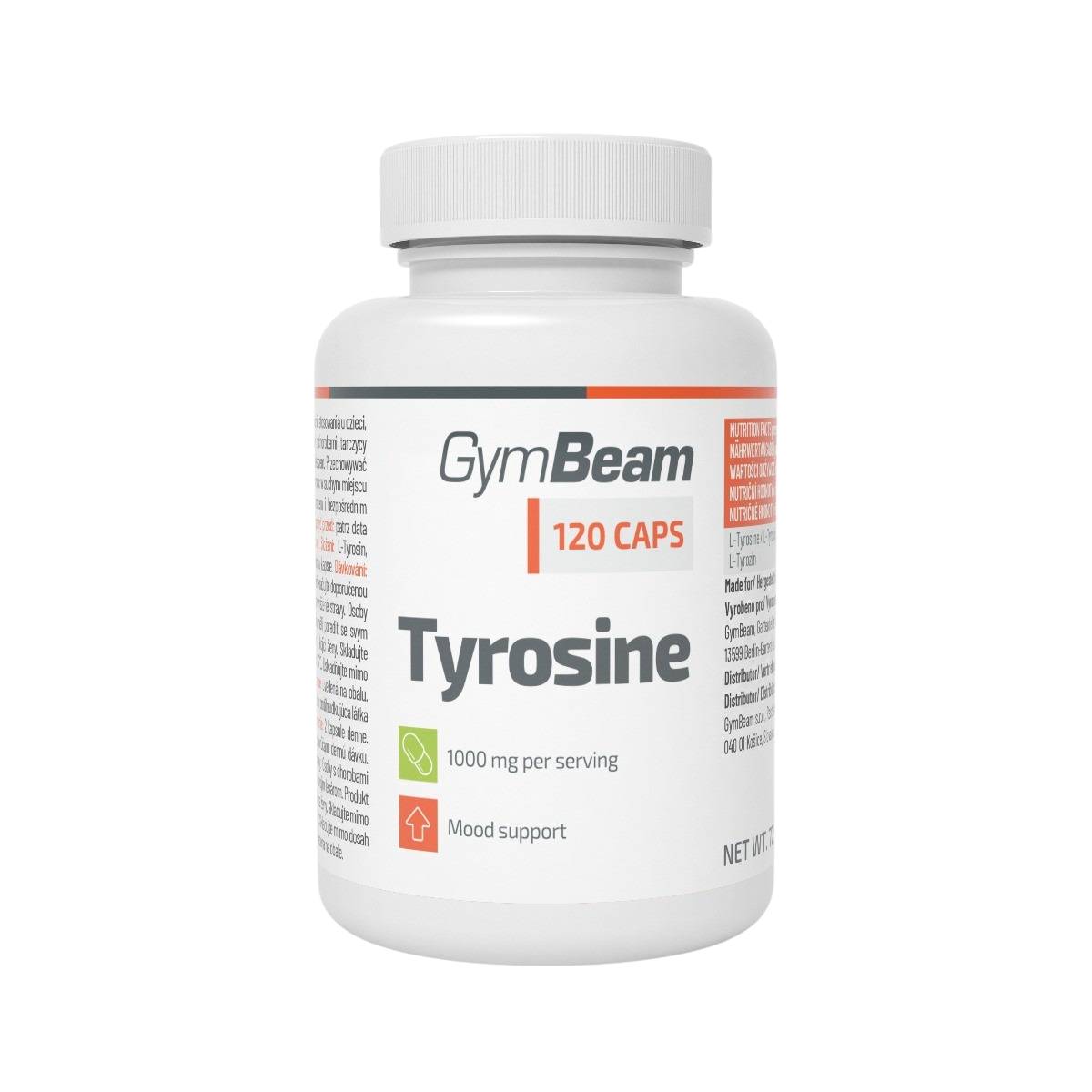 GYMBEAM Tyrosin 120 kapslí 120 ks