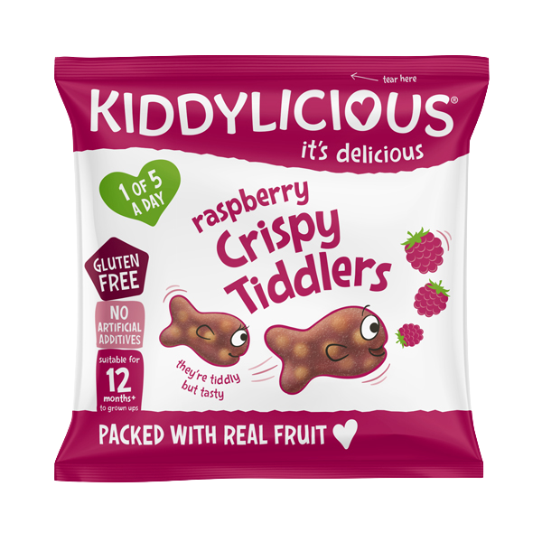 Kiddylicious Rybičky křupavé malinové 12 g