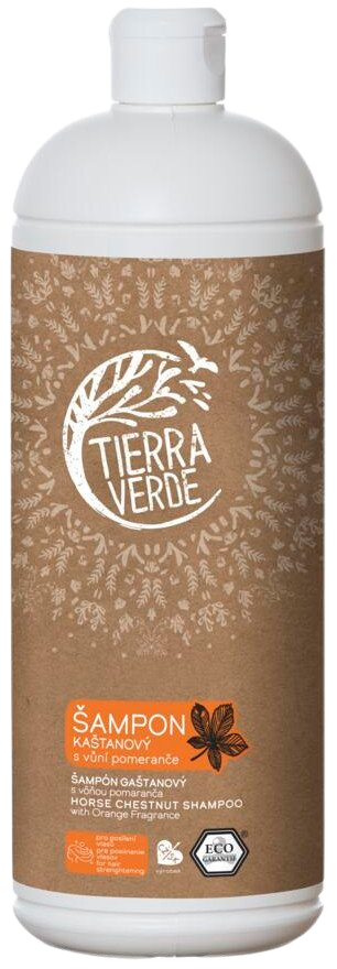 TIERRA VERDE Kaštanový šampon pro posílení vlasů s vůní pomeranče 1 l
