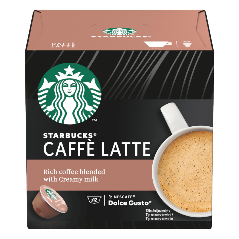 STARBUCKS ® Caffe Latte kávové kapsle 12 ks