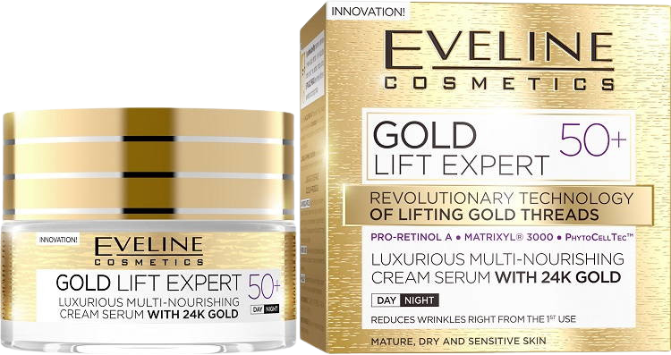 EVELINE Gold Lift Expert Day & Night cream 50+ 50 ml