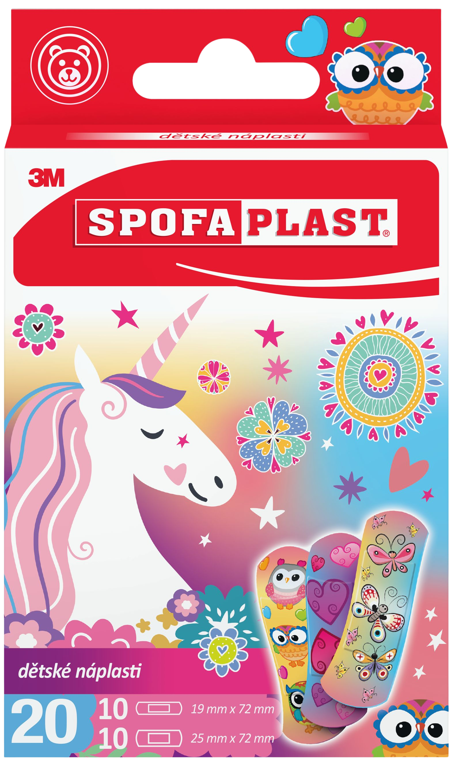 SPOFAPLAST Spofaplast 119 Dětské náplasti – dívčí motiv 20 ks