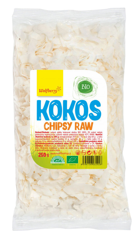 Wolfberry Kokosové chipsy BIO 250 g