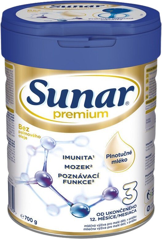 SUNAR Premium 3 batolecí mléko 700 g