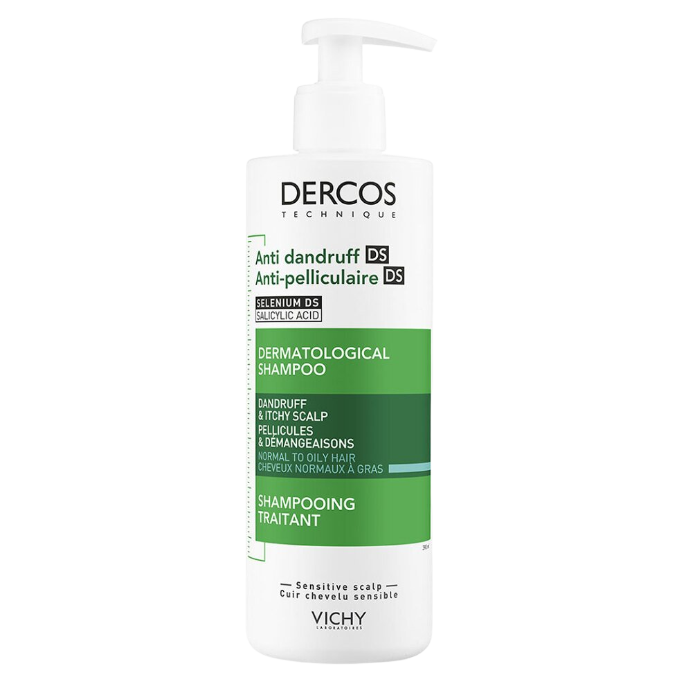 VICHY Dercos Šampon proti lupům na normální až mastné vlasy 390 ml