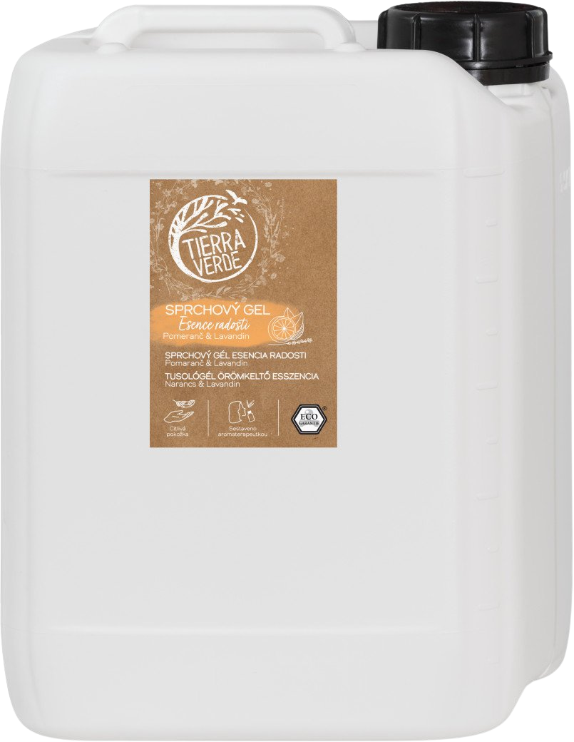 TIERRA VERDE Sprchový gel Esence radosti Pomeranč & Lavandin 5 l