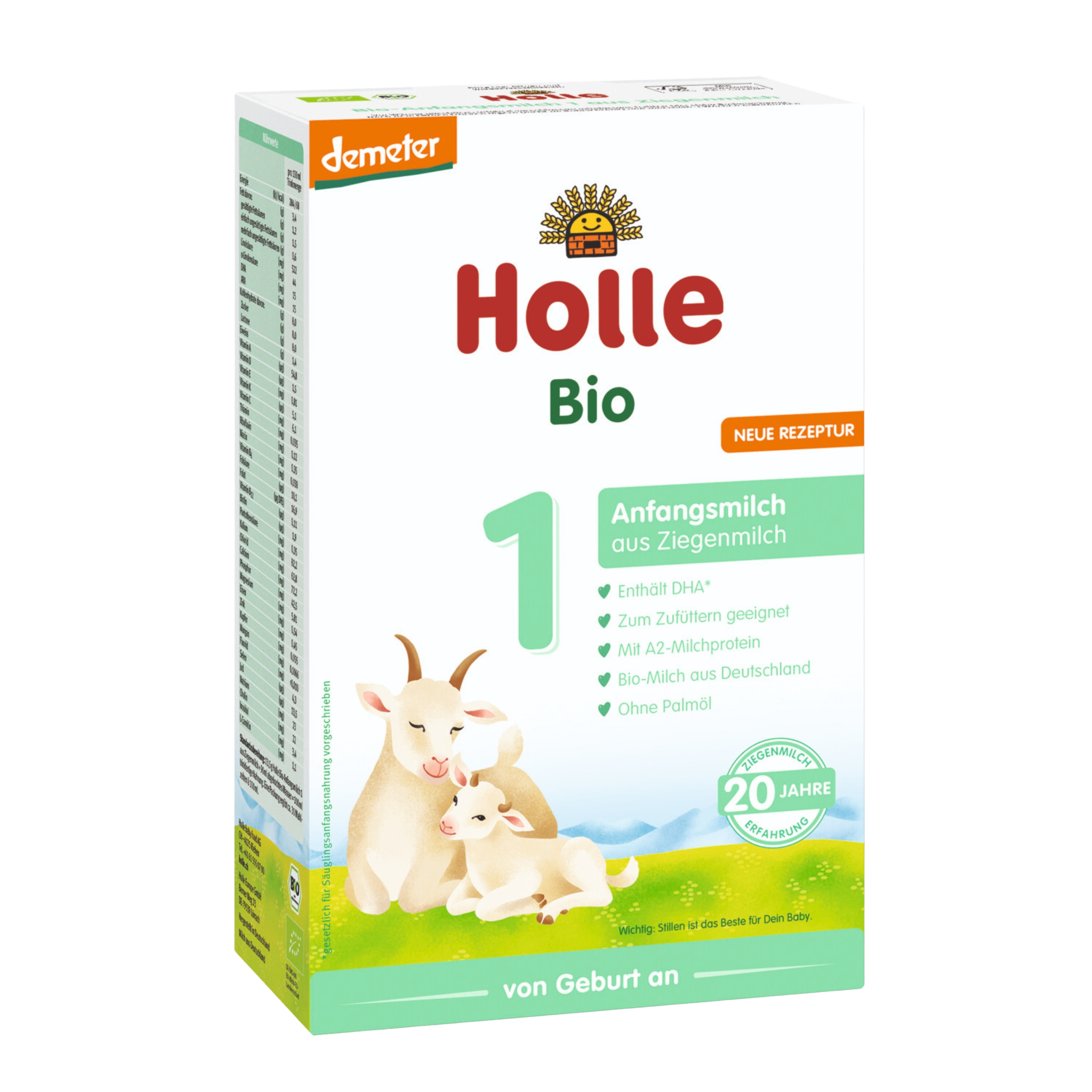 HOLLE bio počáteční dětská mléčná výživa na bázi kozího mléka 1 400 g