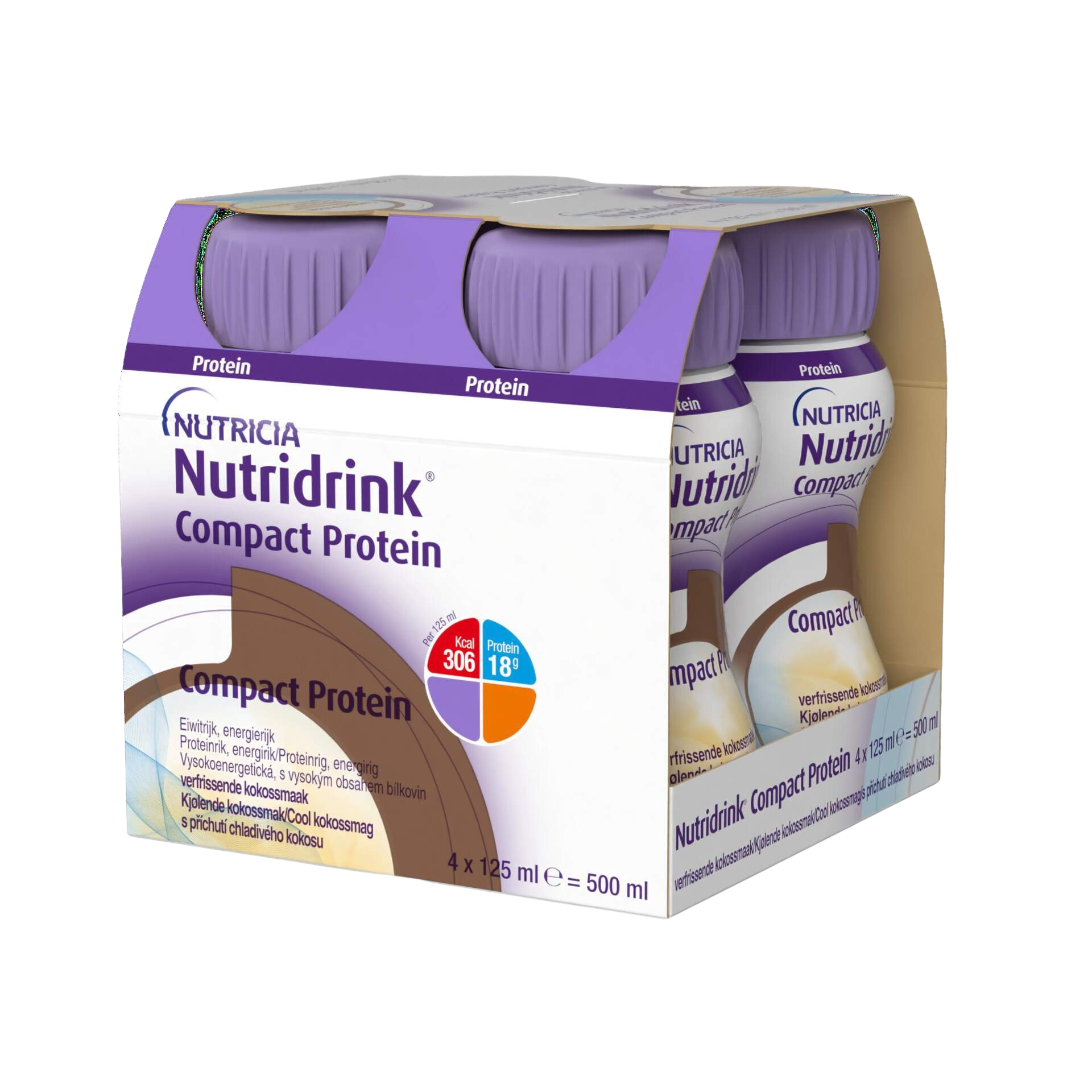 NUTRIDRINK Compact Protein chlad.kokos 4 x 125 ml