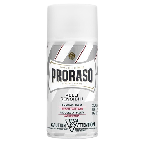 PRORASO Pěna na holení pro citlivou pokožku se zeleným čajem White 300 ml