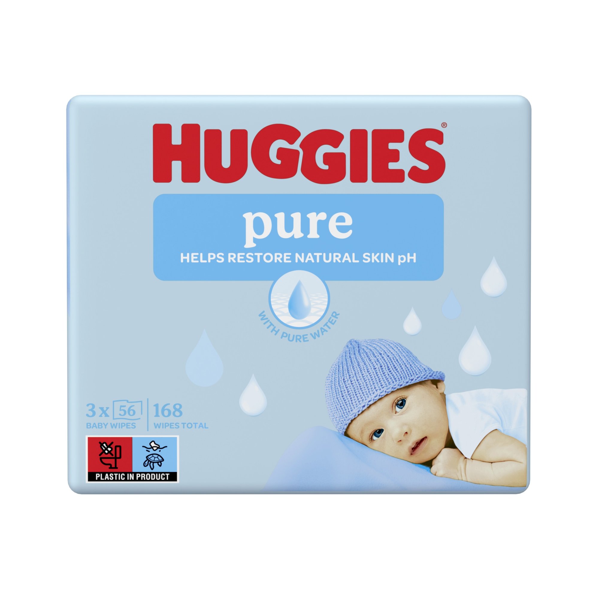 Huggies® Pure Triplo 3 x 56 ks
