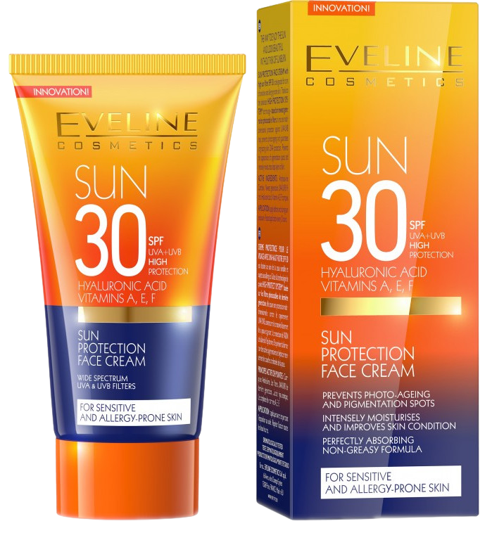 EVELINE SunCare Opalovací krém na obličej SPF30 50 ml