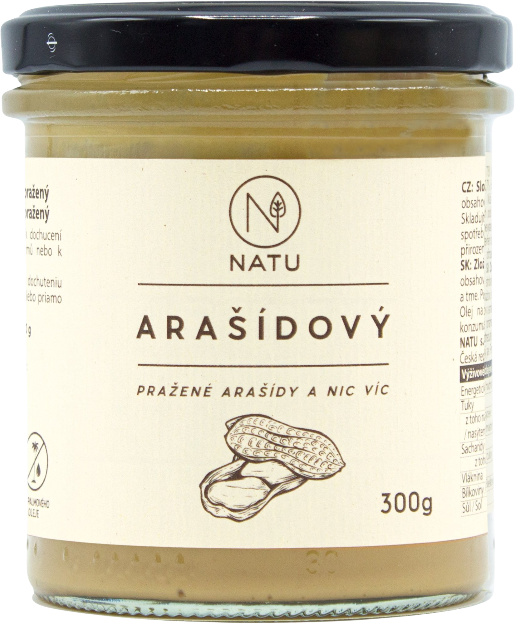 NATU Arašídový krém pražený 300 g
