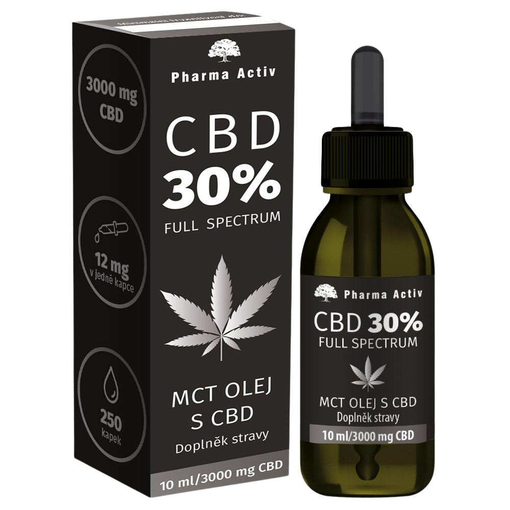 Pharma Activ CBD 30% MCT olej s CBD 3000mg, 10 ml