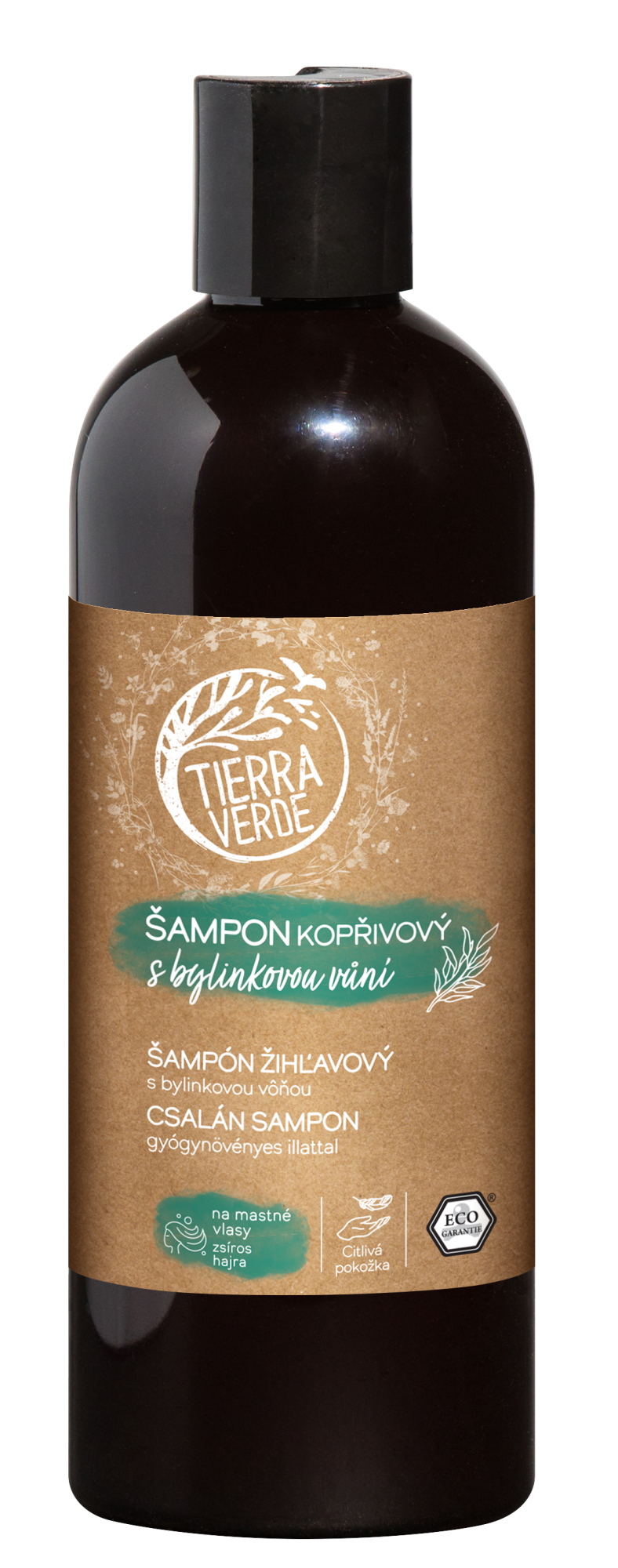 TIERRA VERDE Šampon kopřivový s bylinkovou vůní 500 ml