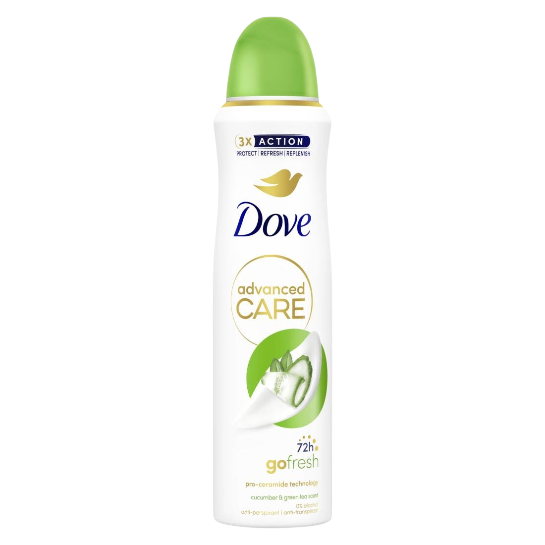 DOVE Advanced Care Cucumber&Green Tea antiperspirant sprej 150 ml